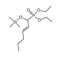 diethyl 1-trimethylsilyloxy-2-hexenylphosphonate Structure