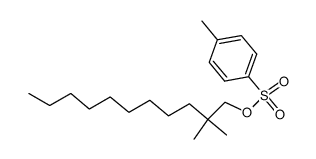 2,2-dimethyl-1-(toluene-4-sulfonyloxy)-undecane Structure