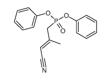 P-[(2E)-3-Cyano-2-Methyl-2-propen-1-yl]phosphonic Acid Diphenyl Ester Structure