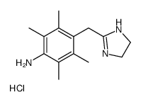4-(4,5-dihydro-1H-imidazol-2-ylmethyl)-2,3,5,6-tetramethylaniline,hydrochloride Structure