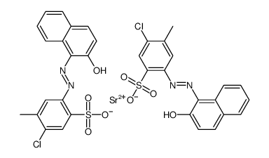 strontium bis[2-chloro-5-[(2-hydroxy-1-naphthyl)azo]toluene-4-sulphonate] Structure