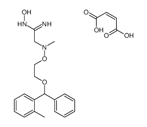 [(Z)-N-hydroxy-C-[[methyl-[2-[(2-methylphenyl)-phenylmethoxy]ethoxy]amino]methyl]carbonimidoyl]azanium,(Z)-4-hydroxy-4-oxobut-2-enoate结构式