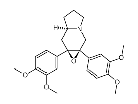 (1aR,6aR,7aR)-1a,7a-bis(3,4-dimethoxyphenyl)octahydrooxireno[2,3-f]indolizine结构式