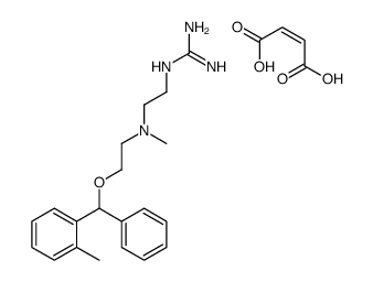 (E)-but-2-enedioic acid,2-[2-[methyl-[2-[(2-methylphenyl)-phenylmethoxy]ethyl]amino]ethyl]guanidine结构式
