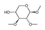 Methyl 2,3-di-O-methyl-β-D-xylopyranoside结构式