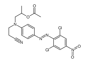 2-[(2-cyanoethyl)[4-[(2,6-dichloro-4-nitrophenyl)azo]phenyl]amino]-1-methylethyl acetate结构式