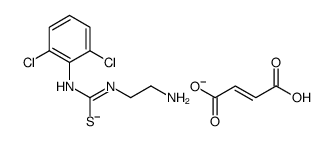 1-(2-aminoethyl)-3-(2,6-dichlorophenyl)thiourea,(Z)-but-2-enedioate Structure