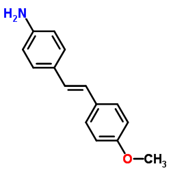 4-[(E)-2-(4-Methoxyphenyl)vinyl]aniline Structure