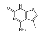 4-amino-5-methylthieno[2,3-d]pyrimidin-2-one结构式