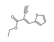 ethyl 2-isocyano-3-thiophen-2-ylprop-2-enoate结构式