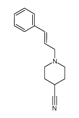 1-(3-phenyl-2-propenyl)-4-piperidinecarbonitrile Structure