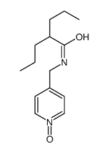 N-[(1-oxidopyridin-1-ium-4-yl)methyl]-2-propylpentanamide结构式