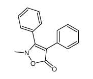 2-methyl-3,4-diphenyl-2H-isoxazol-5-one结构式