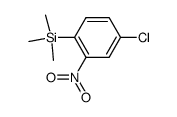 2-(trimethylsilyl)-5-chloronitrobenzene Structure