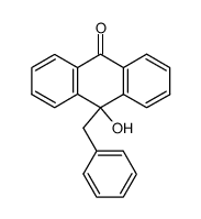 10-benzyl-10-hydroxy-9(10H)-anthracenone结构式