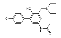 3-(4'-chlorophenyl)-4-hydroxy-5-[(diethylamino)methyl]acetanilide结构式