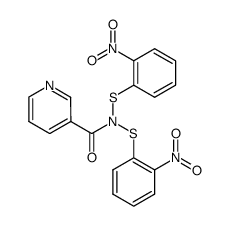 N-nicotinoyl-bis(2-nitrobenzenesulfenyl)amine Structure