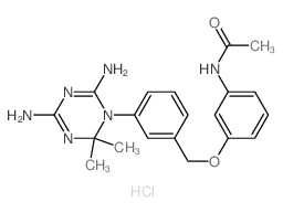 N-[3-[[3-(4,6-diamino-2,2-dimethyl-1,3,5-triazin-1-yl)phenyl]methoxy]phenyl]acetamide picture