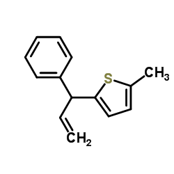 Thiophene, 2-methyl-5-(1-phenyl-2-propenyl)- (9CI) picture