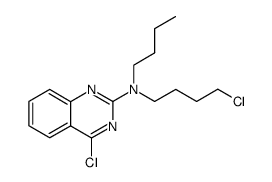 4-chloro-2-(N-butyl-4-chlorobutylamino)quinazoline结构式