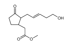 Cyclopentaneacetic acid, 2-(5-hydroxy-2-penten-1-yl)-3-oxo-, methyl ester结构式