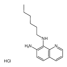 8-n-hexylamino-7-quinolylamine Structure