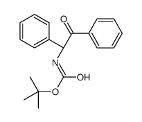 tert-butyl N-[(1R)-2-oxo-1,2-diphenylethyl]carbamate结构式