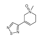 3-(1-methyl-1-oxido-3,6-dihydro-2H-pyridin-1-ium-5-yl)-1,2,5-thiadiazole Structure