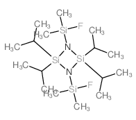 Cyclodisilazane, 1,3-bis(fluorodimethylsilyl)-2,2,4,4-tetrakis(1-methylethyl)-(9CI) structure