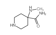 4-Piperidinecarboxamide,4-(methylamino)- Structure