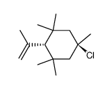 1,3,3,5,5-Pentamethyl-4-(1-methylethenyl)chlorocyclohexane结构式
