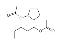 1-(2-acetoxycyclopentyl)pentyl acetate结构式