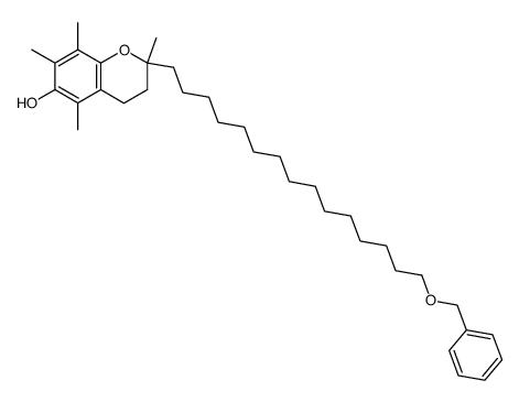 2-(15-(benzyloxy)pentadecyl)-2,5,7,8-tetramethyl-3,4-dihydro-2H-chromen-6-ol结构式