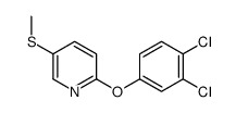 2-(3,4-dichlorophenoxy)-5-methylsulfanylpyridine结构式