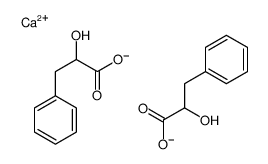 calcium bis[()-3-phenyllactate]结构式