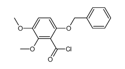 6-benzyloxy-2,3-dimethoxy-benzoyl chloride Structure