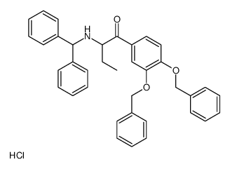 rac 1-[3,4-(Dibenzyloxy)phenyl]-2-[(diphenylmethyl)amino]-1-butanone Hydrochloride picture
