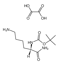 Boc-Lys-NH2 hemioxalate结构式
