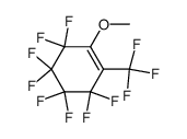 1-methoxy-2-trifluoromethyloctafluorocyclohex-1-ene结构式