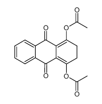 1,4-diacetoxy-2,3-dihydro-anthraquinone结构式