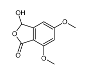 3-hydroxy-5,7-dimethoxy-3H-2-benzofuran-1-one Structure