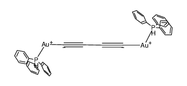 (Ph3P)AuCCCCAu(PPh3)结构式