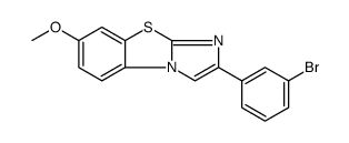 2-(3-BROMOPHENYL)-7-METHOXYIMIDAZO[2,1-B]BENZOTHIAZOLE结构式