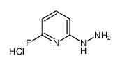 (6-fluoropyridin-2-yl)hydrazine,hydrochloride Structure