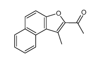 2-acetyl-1-methylnaphtho(2,1-b)furan结构式