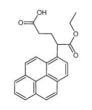 5-ethoxy-5-oxo-4-pyren-1-ylpentanoic acid结构式