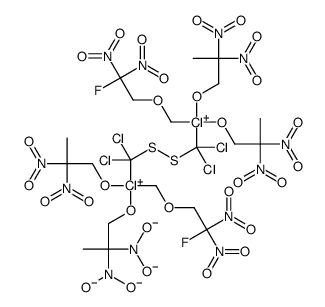 Bis(2,2-dinitropropoxy)(2-fluoro-2,2-dinitroethoxy)methyl Trichloromethyl Disulfide Structure