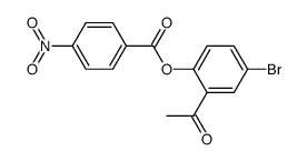 4-nitrobenzoic acid 2-acetyl-4-bromophenyl ester结构式