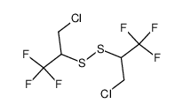 bis(1-(trifluoromethyl)-2-chloroethyl) disulfide Structure