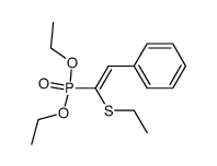 1-(Ethylthio)-1-(diethoxyphosphoryl)-2-phenylethene Structure